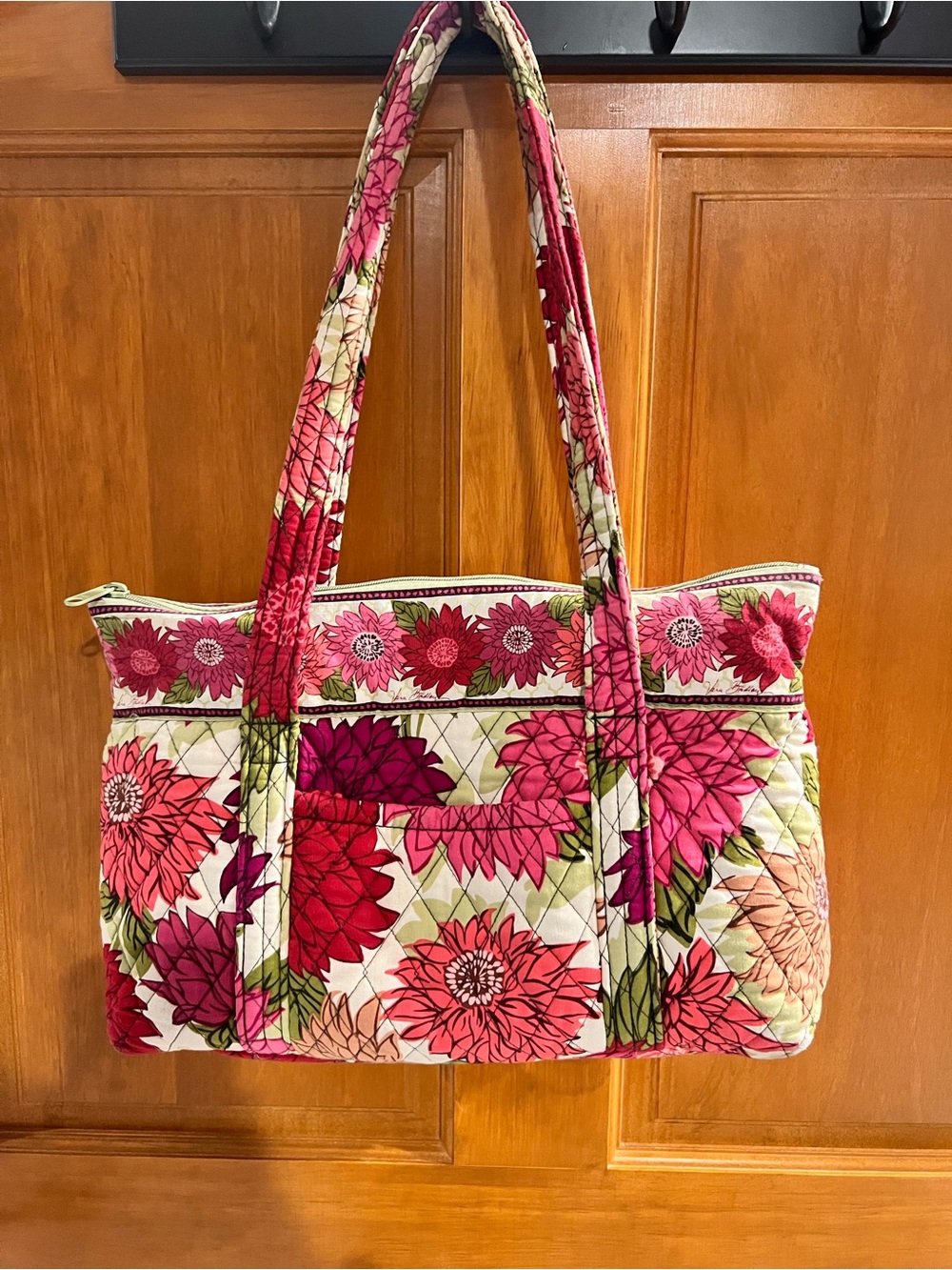 Vera Bradley Pink Floral Quilted Tote